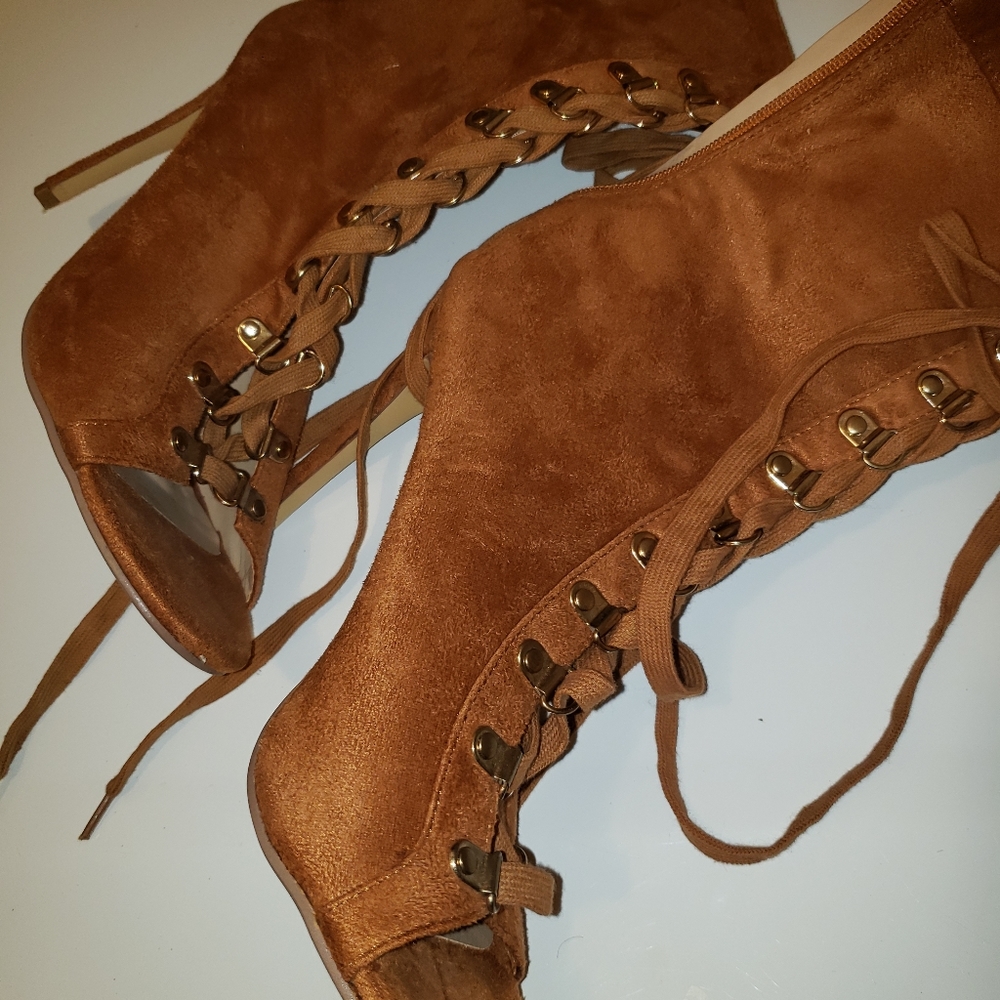 TAN boots lace - NEW-